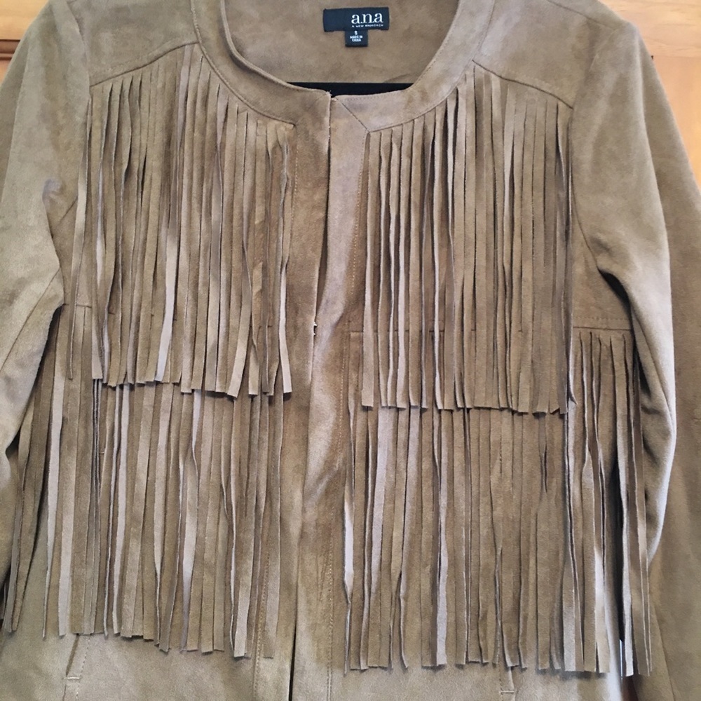 a.n.a. Fringed Bohemian Moto Jacket - Picture 5 of 8